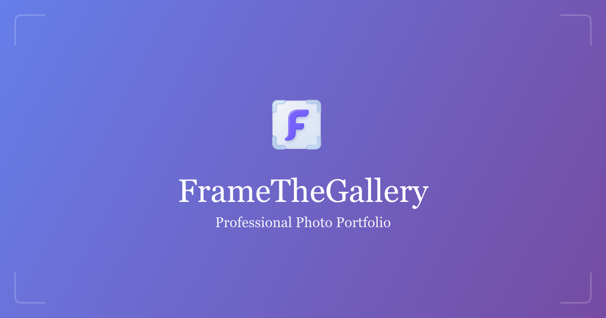 FrameTheGallery - Professional Photo Portfolio - Farcaster Mini Apps